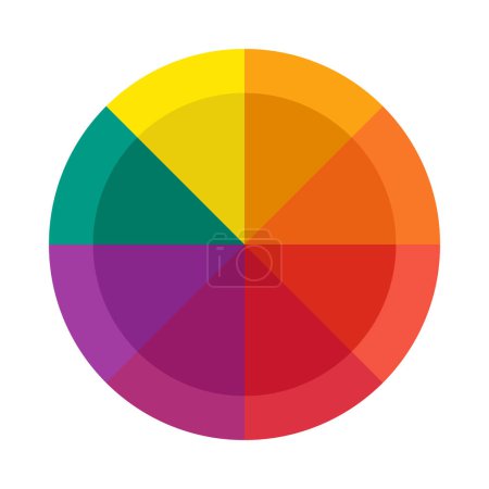 Téléchargez les illustrations : Icône plate de vecteur de palette de couleur pour l'usage personnel et commercial - en licence libre de droit