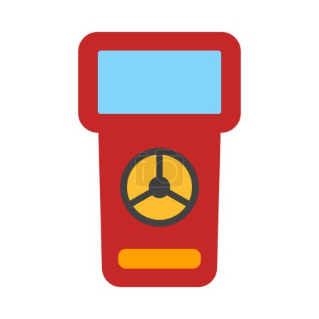 Illustration for Radiation Detector Vector Flat Icon For Personal And Commercial Use - Royalty Free Image