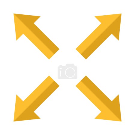 Illustration for Maximize Vector Flat Icon Design Vector Flat Icon Desig - Royalty Free Image
