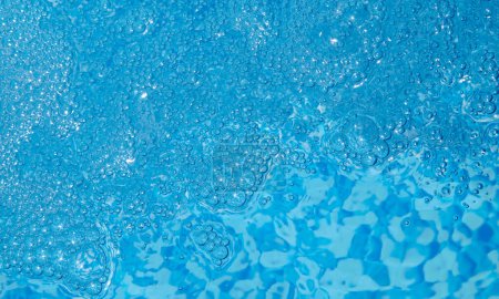 Photo for Blue bubbles abstract background - Royalty Free Image