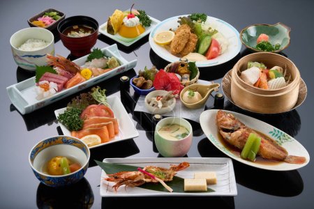High class Japanese kaiseki cuisine