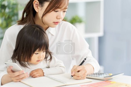 A woman choosing lessons for her child