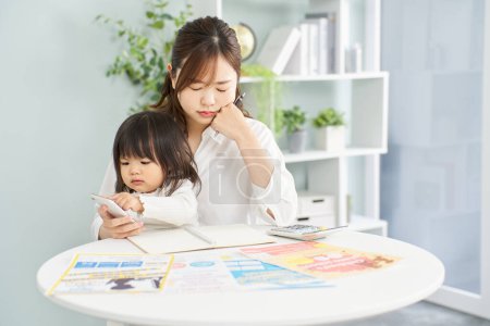 A woman choosing lessons for her child