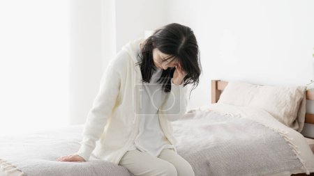 A sluggish woman who is not feeling well