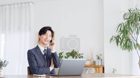 Business people having a meeting on the phone