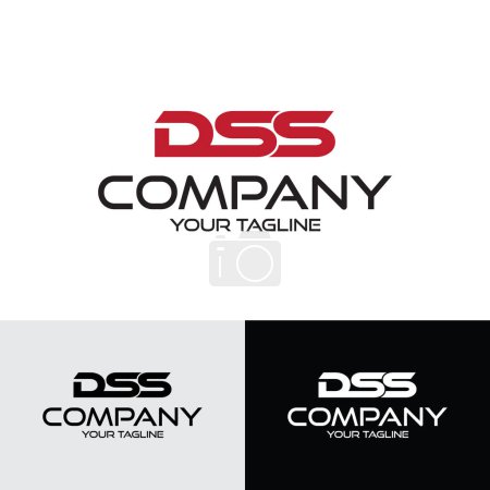 Foto de Plantilla de logotipo inicial DSS de 3 letras Diseño de ilustración vectorial - Imagen libre de derechos