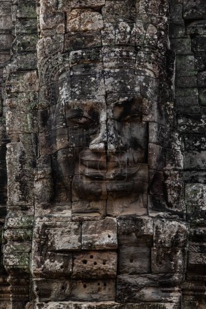 Foto de Ruinas del antiguo Templo de Bayon en Angkor wat en Siem Reap, Camboya - Imagen libre de derechos