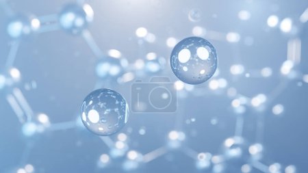 Photo for Potassium chloride molecular structure 3d, flat model, potassium salt, structural chemical formula view from a microscope - Royalty Free Image