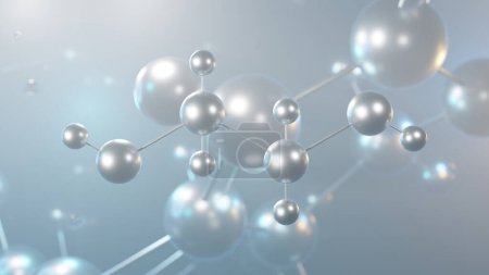 Photo for Ethylene glycol molecular structure, 3d model molecule, antifreeze, structural chemical formula view from a microscope - Royalty Free Image