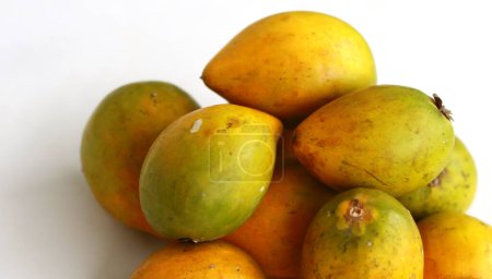 Photo for Eggfruit or canistel on white background. - Royalty Free Image