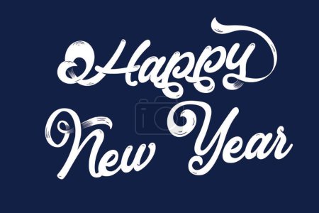 Photo for Lettering Happy New Year. Beautiful holiday font. - Royalty Free Image