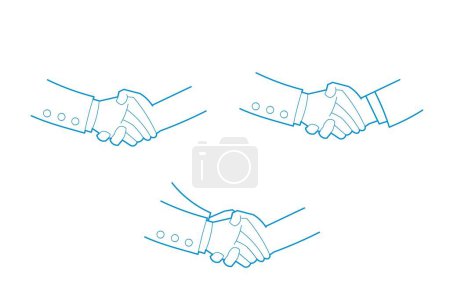 Photo for Handshakes. Hands shake each other in a handshake. - Royalty Free Image