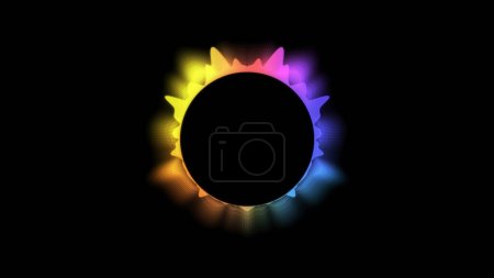 Musik-Equalizer, Hologramm-Audio-Spektrum, 4k-Material