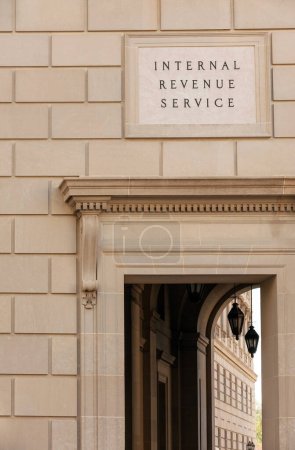 Foto de Edificio federal del IRS en el Triángulo Federal, centro de Washington, DC, EE.UU. - Imagen libre de derechos