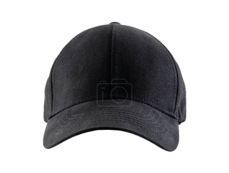 baseball cap shot close-up on a white background in a studio
