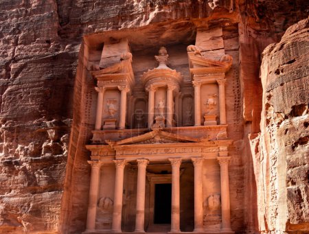 Photo for Facade of the Treasury in city of Petra,Jordan - Royalty Free Image