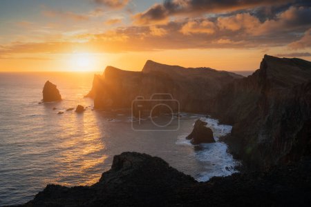 Photo for Sunrise at Sao Lourenco peninsula in Madeira. High quality photo - Royalty Free Image