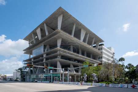 Photo for Miami Beach, Florida - April 1, 2023 - 1111 Lincoln Road parking structure on Lincoln Road Mall on sunny April morning. - Royalty Free Image
