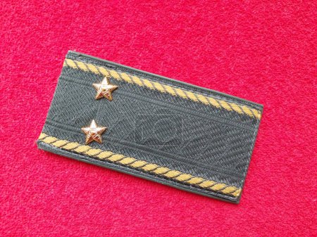 Photo for Shoulder straps of a lieutenant for the military service - Royalty Free Image