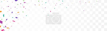 Illustration for Vector Illustration of Colorful confetti isolated on white background - Royalty Free Image
