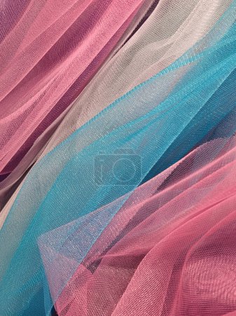 Thin cloth. Thin translucent colored fabric. Fabric background