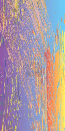 Illustration for Colored abstract background. Multicolored diagonal splashes. Vector illustration - Royalty Free Image