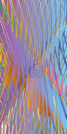 Illustration for Spotted colored background with stripes. Vector illustration - Royalty Free Image