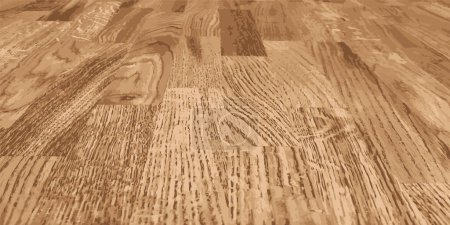 Illustration for Oak texture. Oak panel assembled from slats. Vector illustration - Royalty Free Image