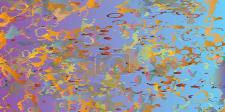 Painting in the style of abstractionism. Impressionism. Colored vector illustration
