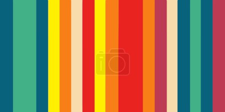Vertical colored stripes. Background of rainbow vertical stripes. Vector illustration