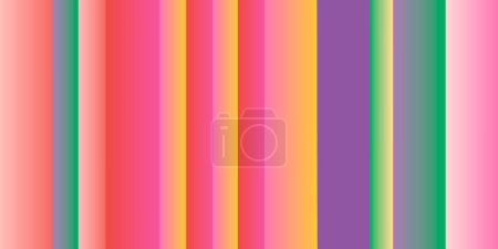 Vertikale farbige Streifen. Hintergrund der vertikalen Regenbogenstreifen. Vektorillustration