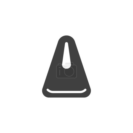 Illustration for Bindle bag vector icon. filled flat sign for mobile concept and web design. Bindle sack bag glyph icon. Symbol, logo illustration. Vector graphics - Royalty Free Image