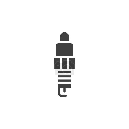 Spark plug vector icon. filled flat sign for mobile concept and web design. Spark Plug glyph icon. Symbol, logo illustration. Vector graphics