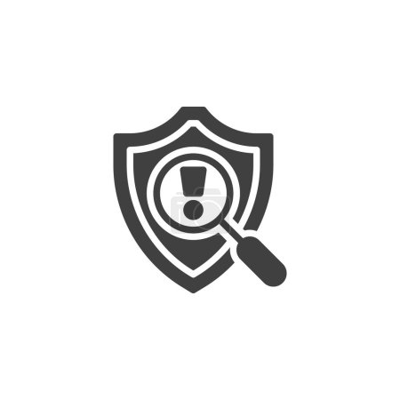 Cybersecurity analyzing vector icon. filled flat sign for mobile concept and web design. Incident Response glyph icon. Symbol, logo illustration. Vector graphics