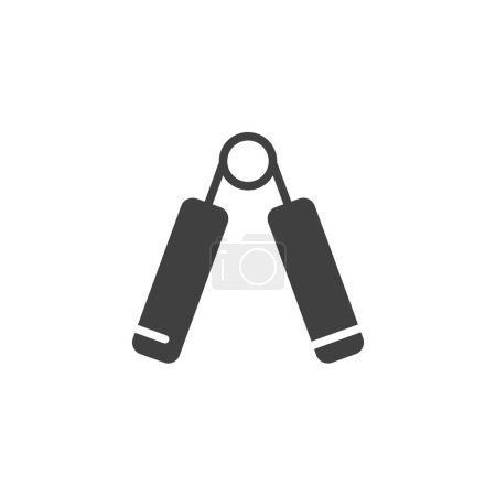 Grip Strength Trainer vector icon. filled flat sign for mobile concept and web design. Hand Grip Strengthener glyph icon. Symbol, logo illustration. Vector graphics