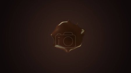 Téléchargez les photos : Super Slow Motion Shot of Real Chocolate Splash Flying Towards Camera Isolated on Black à 1000ips. Filmé avec caméra de cinéma à grande vitesse, 4k. - en image libre de droit