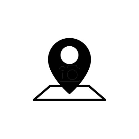 Illustration for Address icon vector. location icon. address symbol. pin - Royalty Free Image