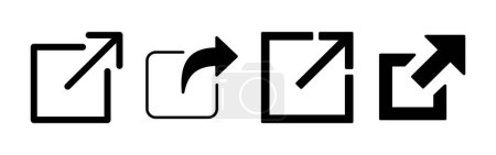 Enlace externo vector icono. símbolo de cadena de hipereslabones. descargar, compartir,