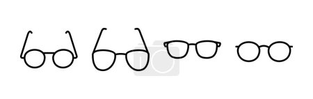 Ilustración de Icono de gafas vector. icono de gafas de ojo. gafas de sol - Imagen libre de derechos