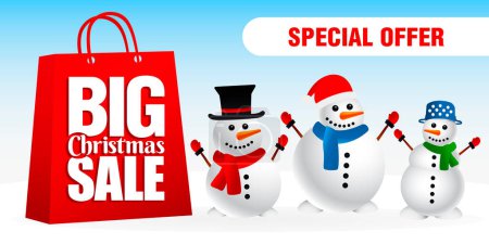 Foto de Oferta especial gran banner de venta de Navidad. Ilustración vectorial - Imagen libre de derechos
