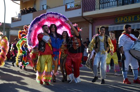 Téléchargez les photos : Teulada, Sardaigne - 02.18.2018 : Masques traditionnels de Sardaigne - en image libre de droit