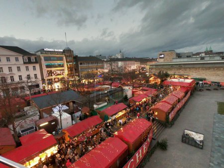Photo for Kassel, Germany - 12.08.2018: christmas market - Royalty Free Image