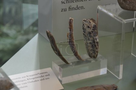 Téléchargez les photos : Francfort-sur-le-Main, Allemagne 08.26.2018 : Intérieur du musée d'archéologie de Francfort-sur-le-Main - en image libre de droit