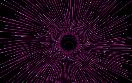 Illustration for Abstract circular geometric background. Starburst dynamic centric motion pattern. lines or rays - Royalty Free Image