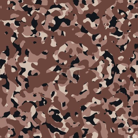 Ejército camuflaje vector patrón sin costuras. Textura camuflaje militar repite ejército sin costuras Diseño de fondo