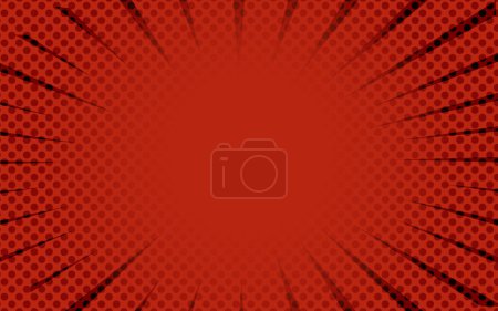 Illustration for Red comic background Retro vector - Royalty Free Image