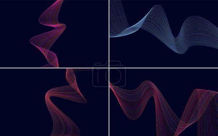 Illustration for Use this pack of vector backgrounds to add a touch of beauty to your designs - Royalty Free Image