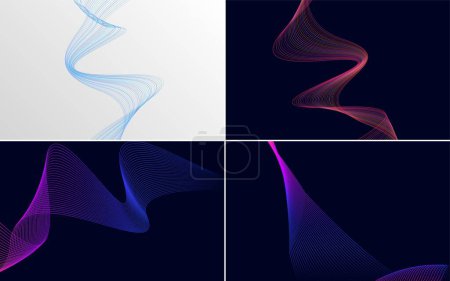 Photo for Use these geometric wave pattern backgrounds to add a contemporary feel to your projects - Royalty Free Image