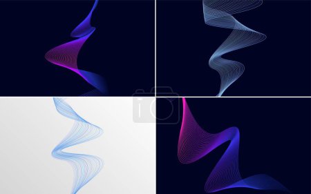 Illustration for Use this pack of vector backgrounds for a unique and striking design - Royalty Free Image