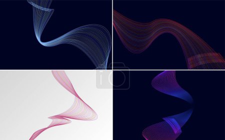 Illustration for Use these vector backgrounds to add visual interest to your presentations - Royalty Free Image